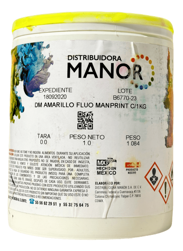 DM YELLOW FLUO MANPRINT – Tintas Norte by Manor