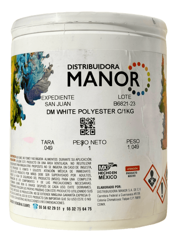 DM WHITE POLYESTER