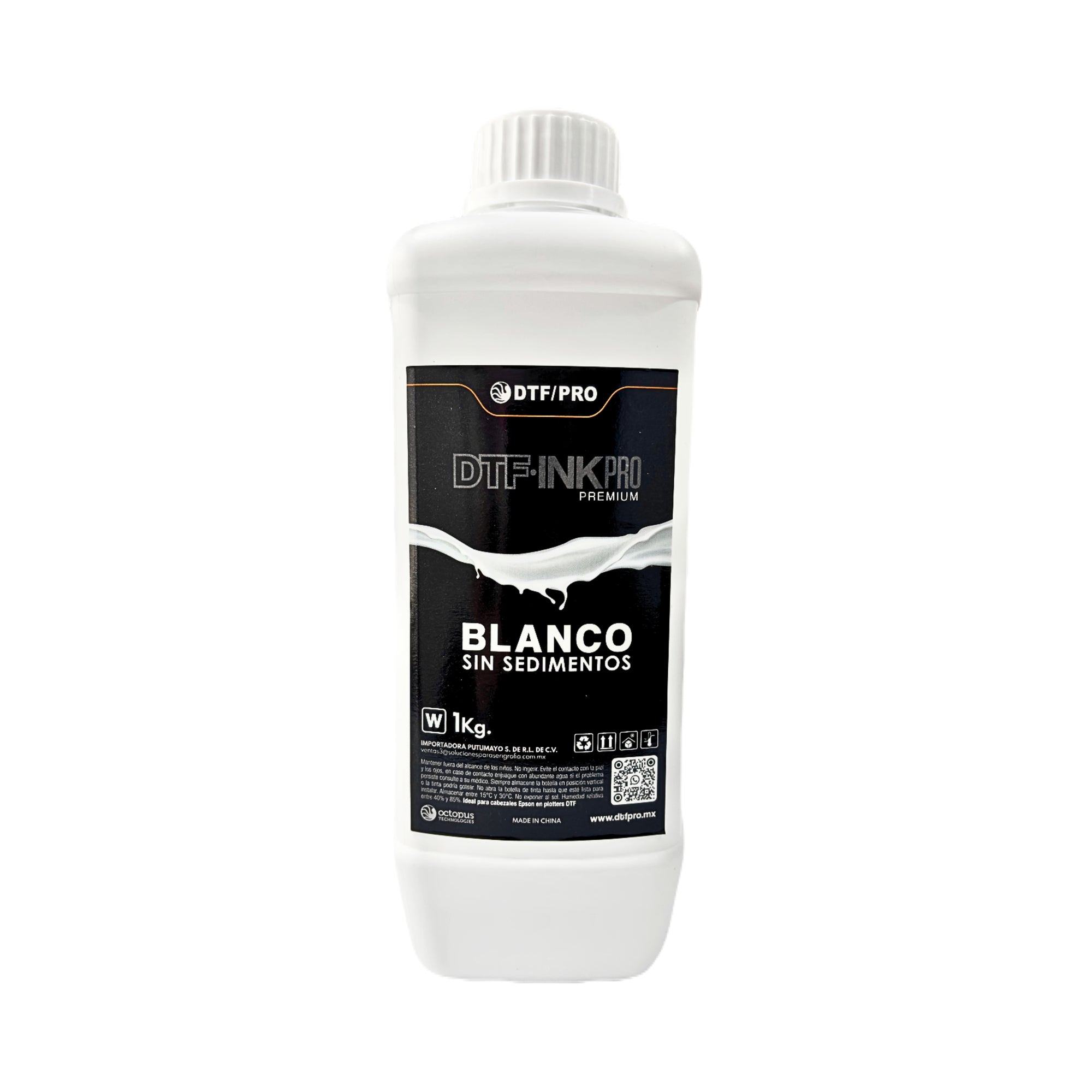 TINTA DTF INK PRO BLANCO SIN SEDIMENTOS 1000 ML